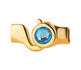 Hakenverschluss gold mit Kristallstein Crystal Ocean...
