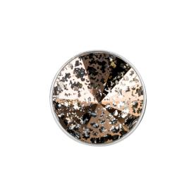 Passante con Rivoli Crystal Rose Patina 12mm (ID 10x2mm) argento antico