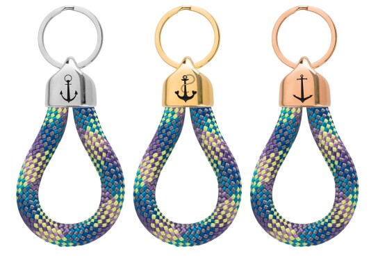 Keychain 10mm Sail Rope Engraving Anchor