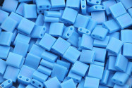 TL0413FR  Matte Op Turquoise Blue AB 5x5x1,9mm Miyuki Tila Beads