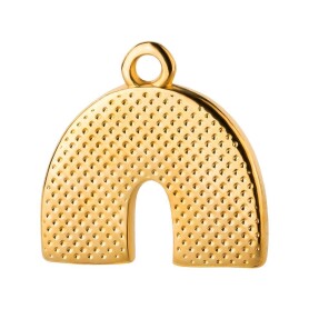 Colgante Zamak arco iris oro 16.7x16.3mm bañado en...