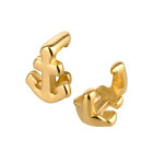 Zamak Schiebeperle Anker grip-it gold ID 5x2,5mm 24K vergoldet