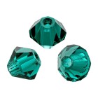 PRECIOSA Bicone (Rondelle kraal) Emerald 4mm