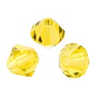 PRECIOSA Bicone (Rondelle Bead) Citrine 4mm
