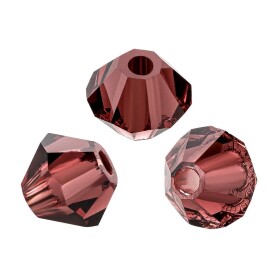 PRECIOSA Bicone (Rondelle Bead) Burgundy 4mm