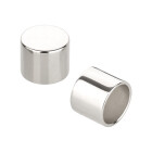 Tapa sin ojal 12x10mm (DI 10mm) plata antigua 999° plateado