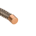 End cap without eyelet 10x12mm (ID 10mm) rose gold 24K rose gold-plated