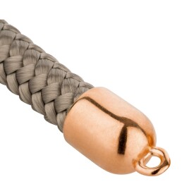 Zamak eindkap 22x13mm (ID 10mm) roségoud 24K...