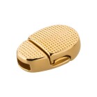 Zamak magnetic clasp gold 16x10mm (ID 5x2mm) 24K gold-plated