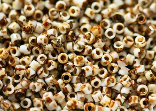 DB2262 Opaque Yellow Picasso Miyuki Delica 11/0 Perle di cilindro giapponese 1,6mm 5g