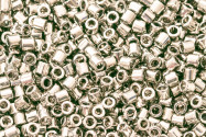DBL0035 Galvanized Silver Miyuki Delica 8/0 Japanese cylinder beads 3.0mm 5g