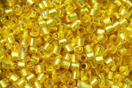 DBL0145 Silver-lined Yellow Miyuki Delica 8/0 Japanse cilinder kralen 3,0mm 5g