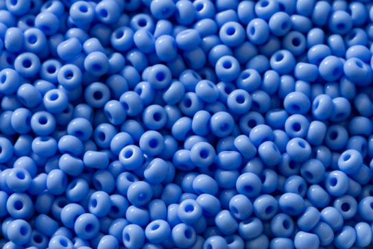 Opaque Medium Blue 3mm Preciosa Rocailles 8/0 (33020) 20g