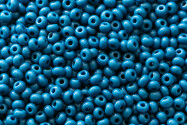 Opaque Turquoise Blue 3mm Preciosa Rocailles 8/0 (33220) 20g