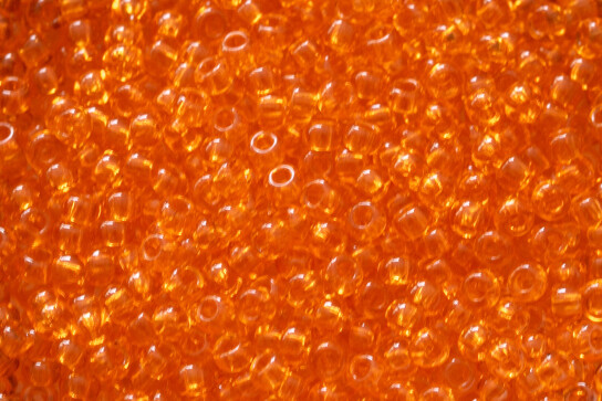 Transparent Orange 3mm Preciosa Rocailles 8/0 (90000) 20g
