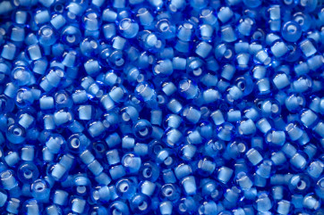 Light Sapphire white lined 3mm Preciosa Rocailles 8/0...
