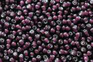 Dark Amethyst white lined 3mm Preciosa Rocailles 8/0 (25086) 20g