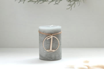 Corona de Adviento números de madera 1-4 | Números de madera hechos a mano para la corona de Adviento