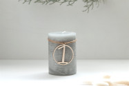 Adventskranz Zahlen Holz 1–4 mit klaren Ziffern | Handgemachte Holzzahlen für den Adventskranz