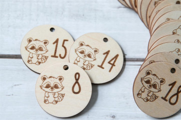 Adventskalender Holz Fuchs 36×22cm | personalisiert mit Wunschnamen | verschiedene Sets