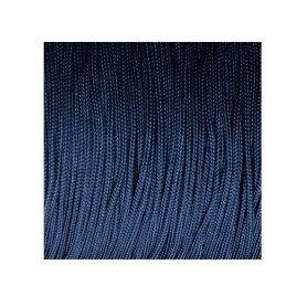 10m Cordón de satén de cinta de Macrame Ø1mm Azul oscuro
